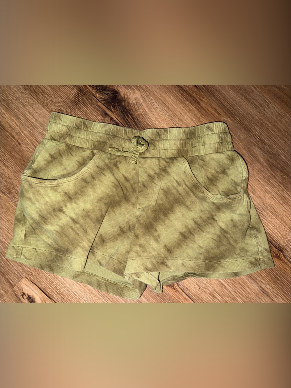 Alpine Design Olive Green Tie-Dye Pull-On Skort Shorts